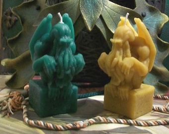 Free USA Shipping Beeswax Cthulhu Candle Choice Of Color