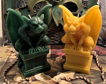 Free USA Shipping Beeswax Gargoyle Candle #5 Choice of Color