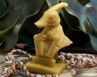 Free USA Shipping Victorian Duck Billed Dinosaur Bust Beeswax Candle