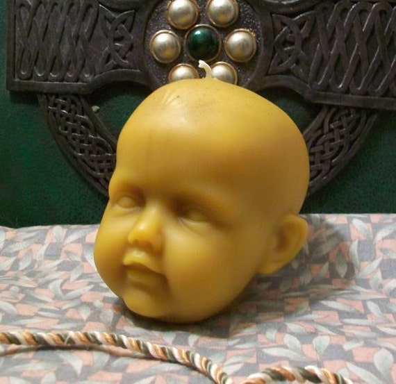 Livraison Gratuite Aux Etats Unis Tete De Bebe Bougie En Cire Etsy