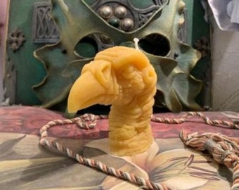 Free USA Shipping Vulture Buzzard Head Beeswax Candle Smaller Size #2