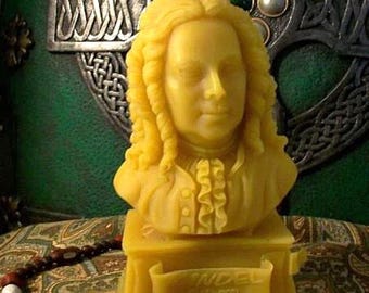 Free USA Shipping George Frideric Handel Bust Beeswax Candle Composer Series