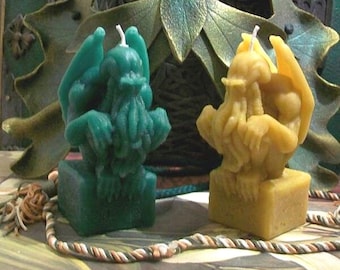 Free USA Shipping Beeswax Cthulhu Candle Choice Of Color