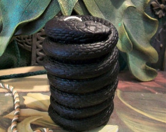 Free USA Shipping Coiled Snake Beeswax Candle Choice of Color 3 1/2" Tall