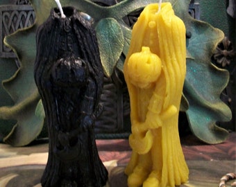 Free USA Shipping Headless Horseman Style Beeswax Candle Nightmare Horror Villain