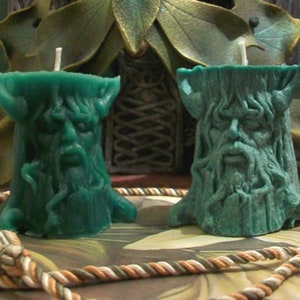 Free USA Shipping Small Green Man Tree Spirit Green Man Candle Choice of Wax