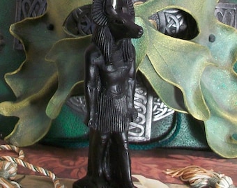 Free USA Shipping Anubis Candle Free USA Shipping Beeswax Anubis Egyptian God Jackal God Pagan Hoodoo Wicca Ritual Candle 6 3/4" Tall