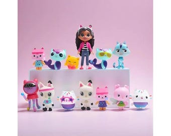 Gabby Dollhouse Figure Toy, 13pcs Personalized Action Figure, Birthday Kids Gift