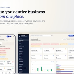 Aplicativo de Gestão de Negócios para Freelancers | Clientes, Orçamentos, Faturas, Projetos e Despesas | CRM offline para pequenas empresas, sem assinatura
