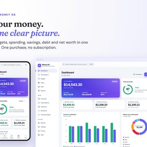 Personal Finance App & Budget Tracker | Debt Payoff, Savings Goals, Net Worth | Offline Money Manager, No Subscription