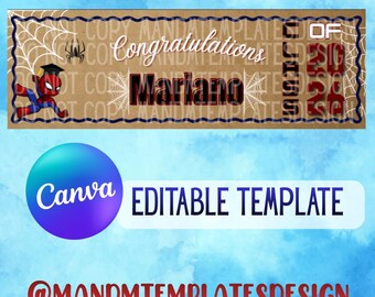 Spiderman Graduation Banner