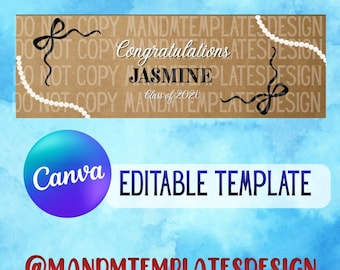 Coquette Graduation Banner