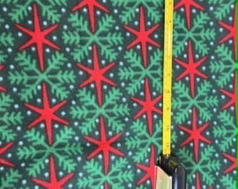 Sokken fleece kerstster ontwerp gemaakt op bestelling maten 5-14 wm. & heren