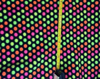 Sokken fleece neon stippen ontwerp gemaakt op bestelling maten 5-14