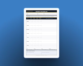 Pre-Performance Routine Planner | Post-Event Review | Recovery Tracker | Fillable PDF Bundle