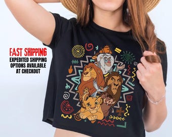 Disney The Lion King Crop Top, Sinba Fan Shirt, Disney Travel Tee, Bella Canvas