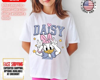 Camiseta de Daisy Duck para fans de Disney, viaje a Disney 2026, Comfort Colors, Gildan, Bella Canvas, regalo para ella.