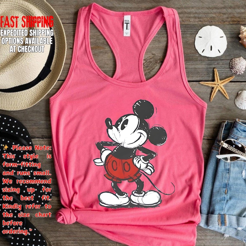 Mickey Mouse Couple Matching Disneyworld Tank Top, 2026 Trip Graphic Tee image 7