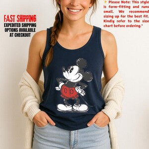 Mickey Mouse Couple Matching Disneyworld Tank Top, 2026 Trip Graphic Tee image 4