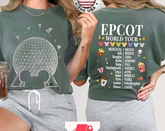 Epcot World Tour DisneyLand Sweatshirt, 2026 DisneyWorld Trip T-Shirt, Unisex Shirt, Gift For Fans