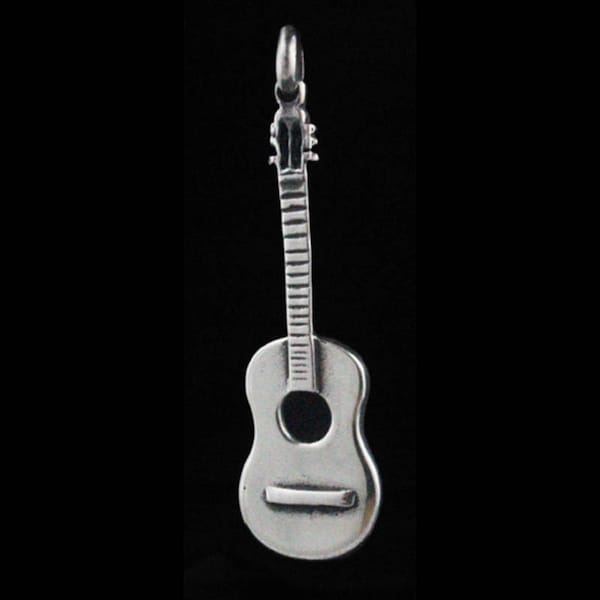 Dije Guitarra Guitar pendant Sterling Silver