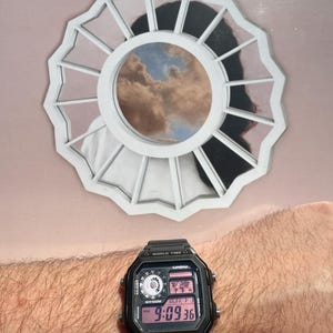 Mac Miller Divine Feminine Casio Watch – Custom AE1200 Mod, Pink Tone image 4