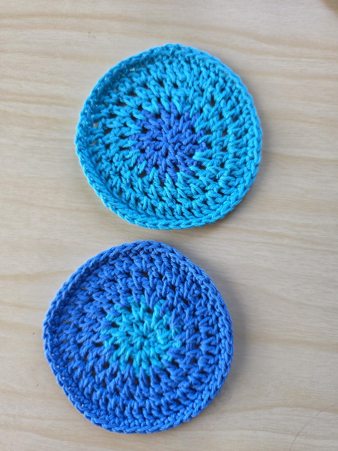 Boho Two-tone Coasters (set of 2) - Color: Ocean Breeze - Etsy