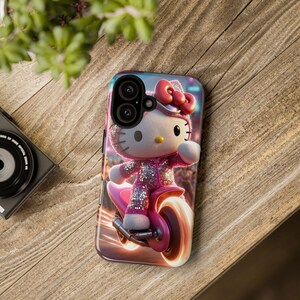 Cover per telefono Hello Kitty a tema moto / Cover per iPhone con simpatico personaggio immagine 4