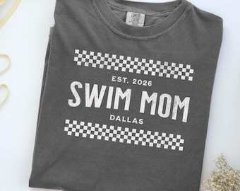 Personalized Swim Mom Shirt | Custom Sports T-shirt | Mother's Day Gift