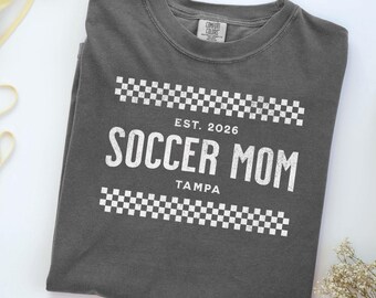 Personalized Soccer Mom Shirt | Custom Sports T-shirt