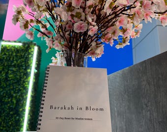 Barakah in Bloom Islamic Journal | 30-Day guided  Women's Reflection & Reset