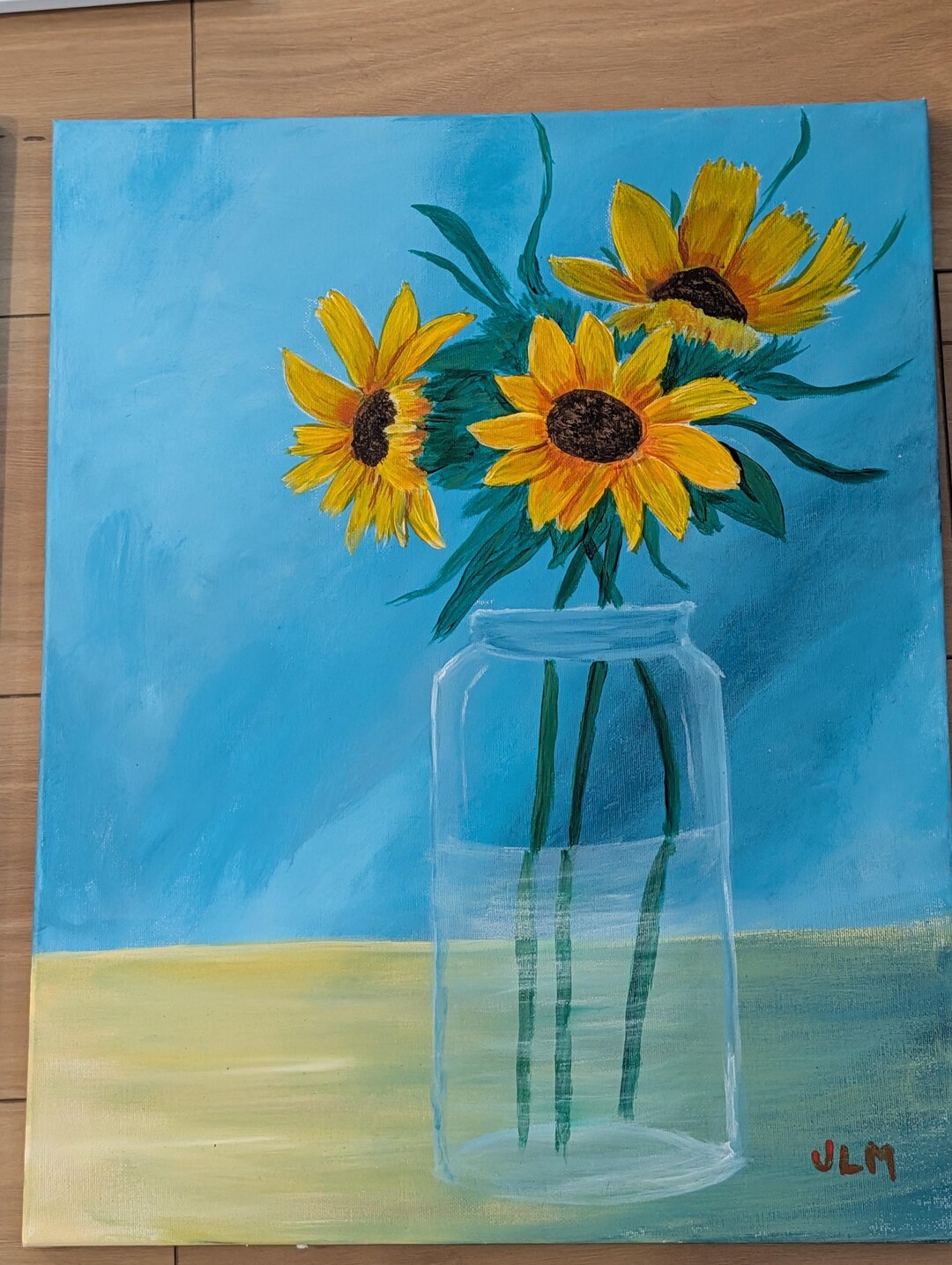 Sunflowers in a Vase - Etsy