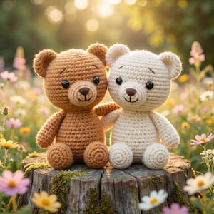 Teddybär Häkelanleitung: Amigurumi Plüschtier (PDF Pattern englisch)