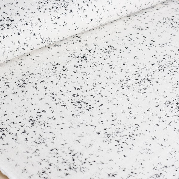 Nani Iro | Japanese fabric - Beau Yin Yang - Hasard - off-white wata double gauze - 1/2 YD