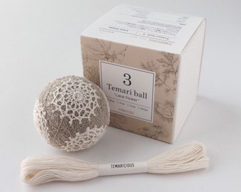 Temaricious Temari Ball Kit - Lace (Gray)