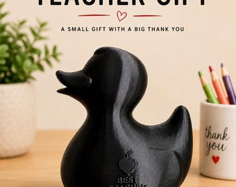 Custom 3D Printed Teacher Duck, Personalized Desk Decor, Teacher Appreciation Gift