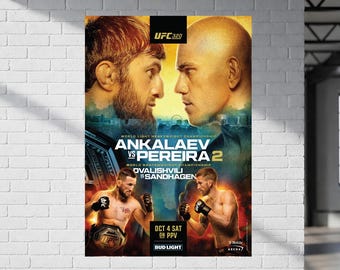 UFC 320: Ankalaev vs. Pereira 2 - Fight Poster