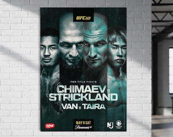 UFC 328: Chimaev vs Strickland - Fight Poster