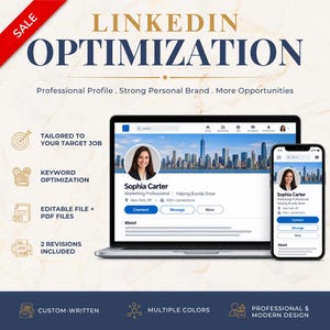 Omskrivning av LinkedIn-profil | LinkedIn-optimeringstjänst, Professionell LinkedIn-skribent, Personligt varumärke, Jobbsökarprofil