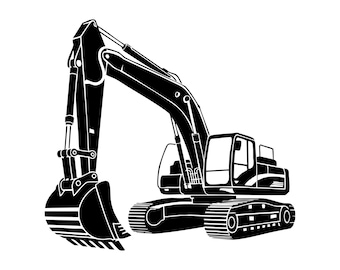 Graafmachine SVG PNG, Digger Cut-bestand voor Cricut & Silhouette