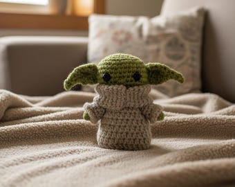 Baby Yoda Crochet Pattern PDF, The Child Amigurumi Toy Tutorial, Grogu Plush, Beginner Crochet, Instant Download