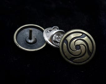 Jujutsu K Anime Character Button Pins Alloy Cosplay Badge Set