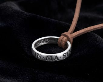 Vintage Handmade Game Jewelry Nathan Unchrted 4 Inspired Ring Necklace