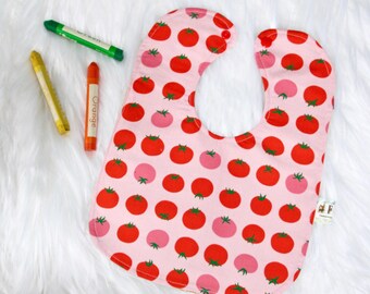 Reversible Bib- You Say Tomato