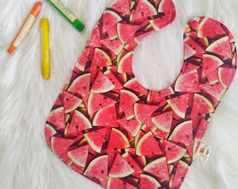 Reversible Bib- Watermelon