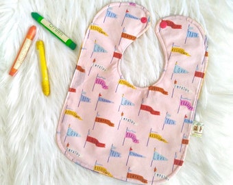 Reversible Bib- Affirmation Flags