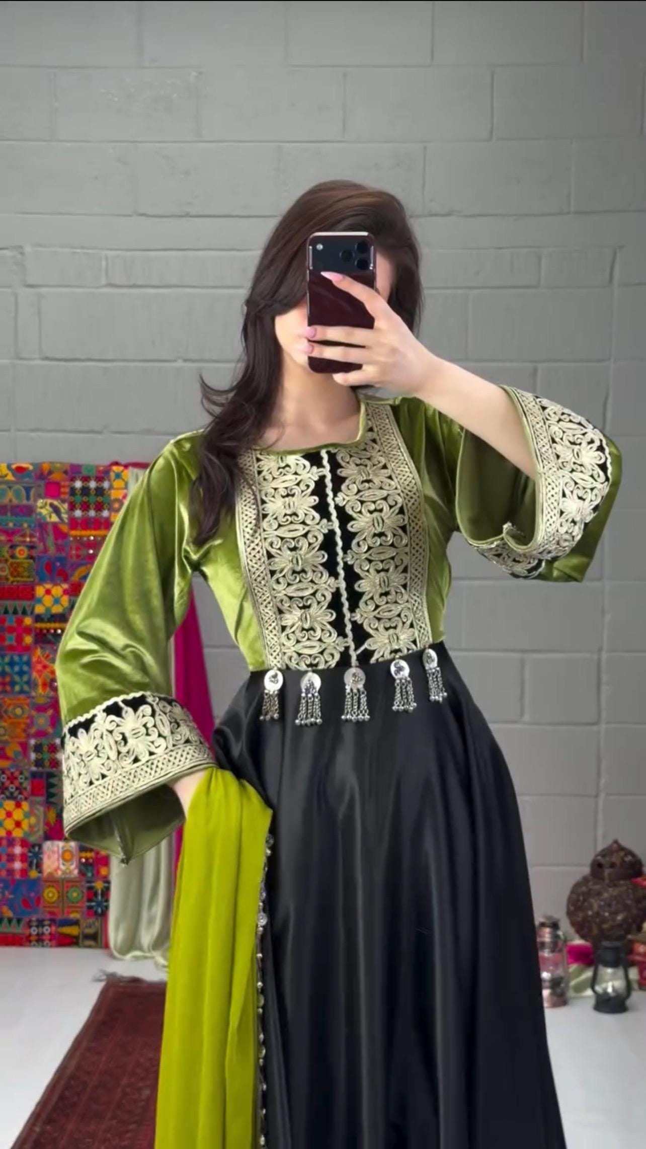 Green Eid Dress - Etsy