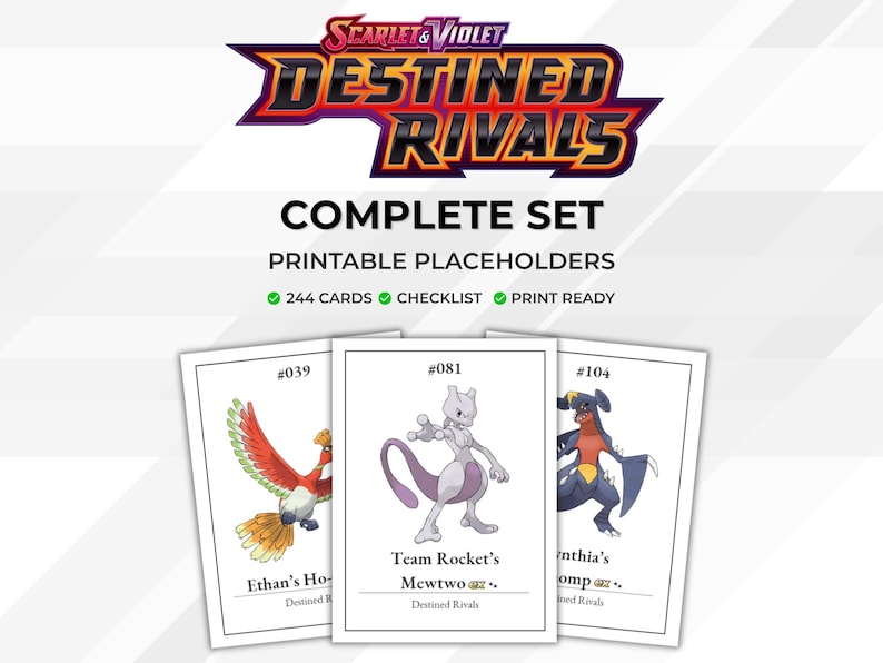Destined Rivals Players Guide.pdf Pokémon Destined Rivals Binder Placeholders | Printable PDF | TCG ...