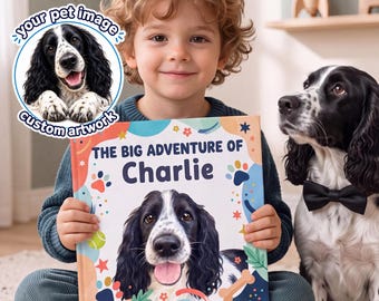 Personalized Pet Photo Book, Custom Dog Photo Story Book, Pet Photo Keepsake Gift, Kids Gift, Personalized Dog Adventure Book
