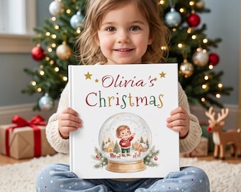Personalized Christmas Book for Girls, Custom Name Christmas Story, Kids Holiday Adventure, First Christmas Gift, Toddler Keepsake